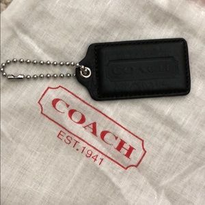 Coach leather hangtag